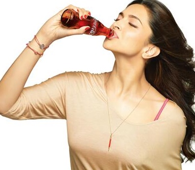 Deepika padukone with coke