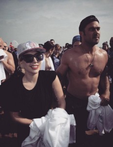 Lady Gaga with fiance